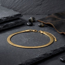 Load image into Gallery viewer, Anklet 8mm Gold 18K Stainless Steel Miami Chain
