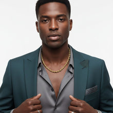 Load image into Gallery viewer, Mens 20in 8mm Gold 18K Stainless Steel Rope Chain
