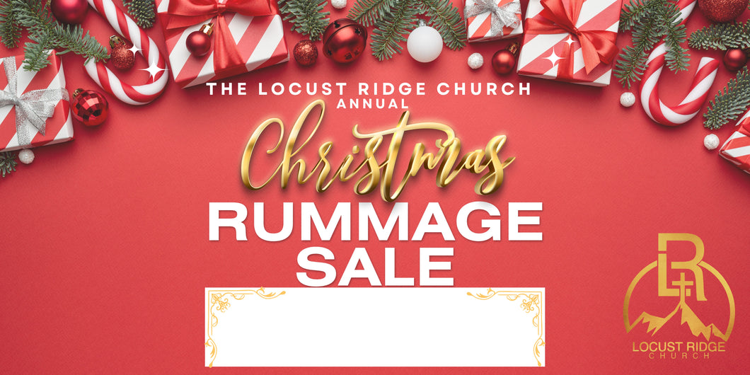 Locust Ridge Church Rummage Sale Signs