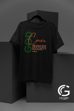 Load image into Gallery viewer, God Cares Unisex Short Sleeve T-Shirt: I Peter 5:6-7 By: A. Perry
