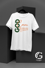 Load image into Gallery viewer, God Cares Unisex Short Sleeve T-Shirt: I Peter 5:6-7 By: A. Perry
