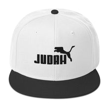 Load image into Gallery viewer, Custom Judah White/Black Snapback Hat
