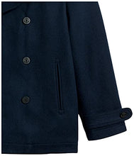 Load image into Gallery viewer, Amazon Essentials Men&#39;s Double-Breasted Heavyweight Wool Blend Peacoat, Navy, Medium
