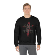 Load image into Gallery viewer, Man of Faith Unisex Heavy Blend Crewneck Sweatshirt - Perfect for Religious Apparel, Christian Gift, Comfortable and Stylish
