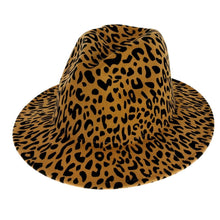 Load image into Gallery viewer, Brown Leopard Print Fedora
