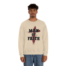 Load image into Gallery viewer, Man of Faith Unisex Heavy Blend Crewneck Sweatshirt - Perfect for Religious Apparel, Christian Gift, Comfortable and Stylish
