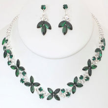 Load image into Gallery viewer, Rhinestone Crystal Necklace And Earring Set

