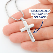 Load image into Gallery viewer, Miracles Happen Every Day Cross Necklace
