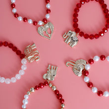 Load image into Gallery viewer, Mixed Red White Elephant Bracelets
