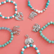 Load image into Gallery viewer, Mixed Turquoise Elephant Bracelets
