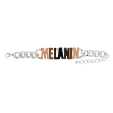 Load image into Gallery viewer, MELANIN Silver Chain Bracelet
