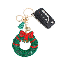Load image into Gallery viewer, Xmas Wreath Keychain Clip
