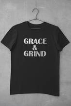 Load image into Gallery viewer, Grace &amp; Grind White Gradient Text Unisex T-Shirt
