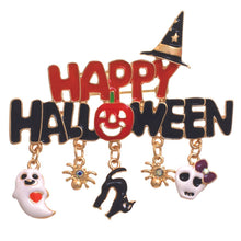 Load image into Gallery viewer, Happy Halloween Charm Brooch
