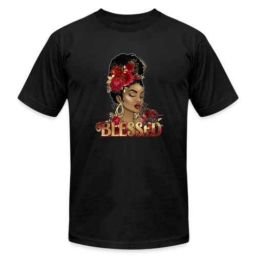 Just Blessed Unisex Jersey T-Shirt - black